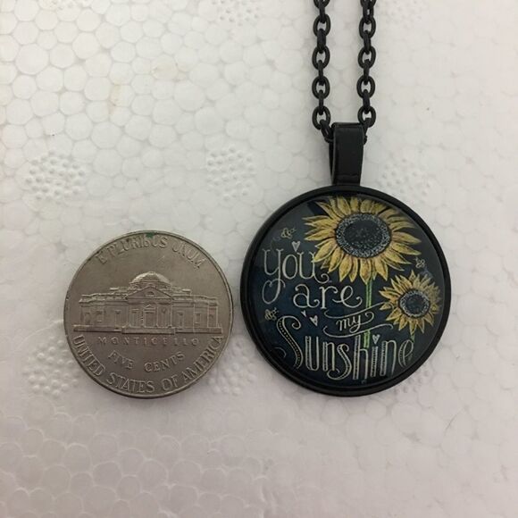 Uplifting Sunflower U R My Sunshine Necklace (M2) - Picture 3 of 5